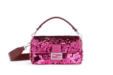 fendi baguette sequin pink|Fendi baguette denim.